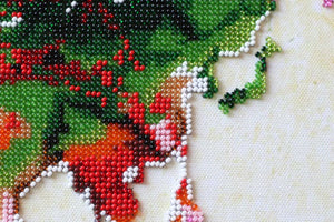 Bead Embroidery Kit Main Bead Embroidery Kit World map - 3