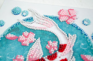 Bead Embroidery Kit Mini Bead embroidery kit Koi carp