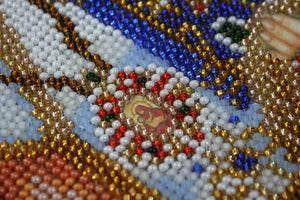 Bead Embroidery Kit Main Bead Embroidery Kit Home iconostasis «Nicholas the Wonderworker»