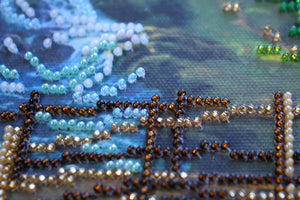 Bead Embroidery Kit Main Bead Embroidery Kit Mountain river