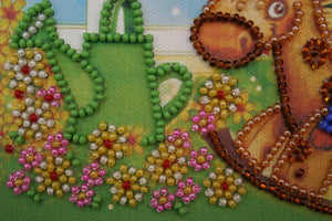 Bead Embroidery Kit Mini Bead embroidery kit On a rocking horse