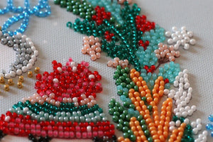 Bead Embroidery Kit Mid-sized bead embroidery kit Sweet winter