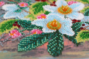 Bead Embroidery Kit Main Bead Embroidery Kit Christmas bouquet