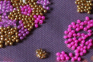 Bead Embroidery Kit Mini Bead embroidery kit Flower ball