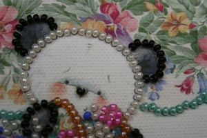 Magnets Bead Embroidery Kit Magnets Bead embroidery kit Bear and Forget-me-not