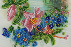 Postcards Bead Embroidery Kit Postcard-envelope for microbead embroidery Provence