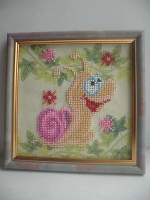 Bead Embroidery Kit Mini Bead embroidery kit Snail