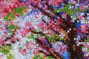 Bead Embroidery Kit Mid-sized bead embroidery kit Bridge into the spring