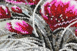 Bead Embroidery Kit Main Bead Embroidery Kit Red emerald
