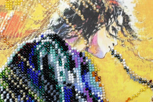 Bead Embroidery Kit Main Bead Embroidery Kit Saxophonist (Musical display)
