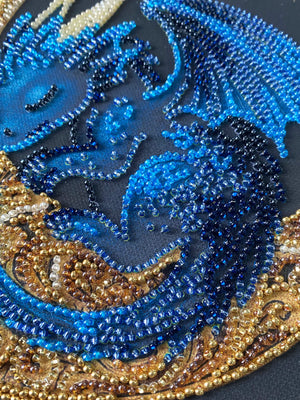 Bead Embroidery Kit Mid-sized bead embroidery kit Little One of Moonlit Legends