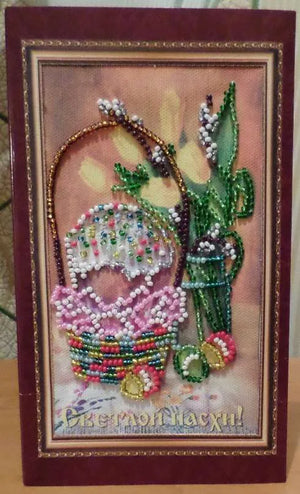 Postcards Bead Embroidery Kit Postcard Bead embroidery kit Easter – 9