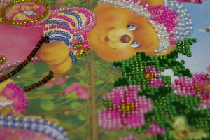 Bead Embroidery Kit Mini Bead embroidery kit Mothers and daughters