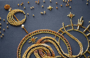 Bead Embroidery Kit Main Bead Embroidery Kit Golden talisman