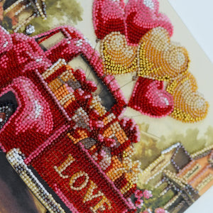 Bead Embroidery Kit Mid-sized bead embroidery kit Gift Love (Romantic Stories)