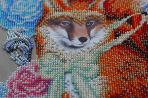 Bead Embroidery Kit Main Bead Embroidery Kit Foxy holiday
