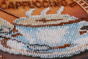 Bead Embroidery Kit Mid-sized bead embroidery kit Сoffee and chocolate