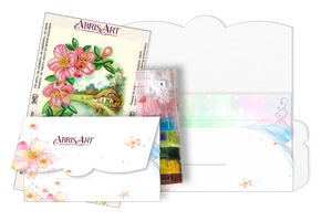 Postcards Bead Embroidery Kit Postcard-envelope for microbead embroidery Provence