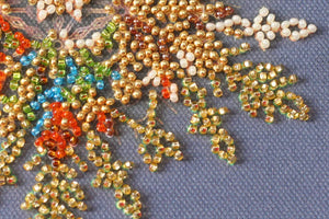 Bead Embroidery Kit Mini Bead embroidery kit Snow sparkles