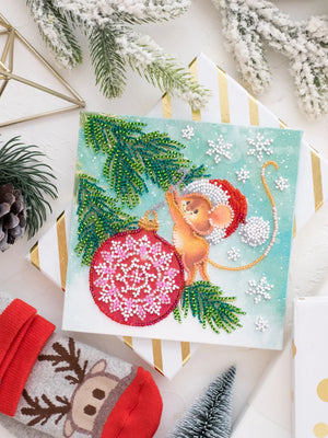 Bead Embroidery Kit Mini Bead embroidery kit Decorating christmas tree