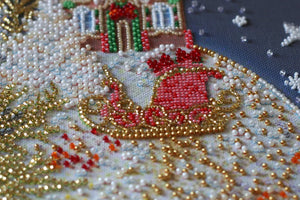 Bead Embroidery Kit Main Bead Embroidery Kit Christmas tale