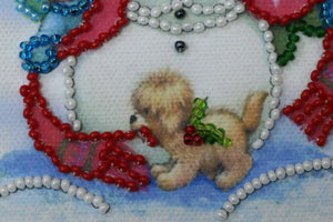 Postcards Bead Embroidery Kit Postcard Bead embroidery kit Happy New Year – 8