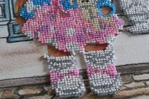Bead Embroidery Kit Main Bead Embroidery Kit Meeting in the cafe