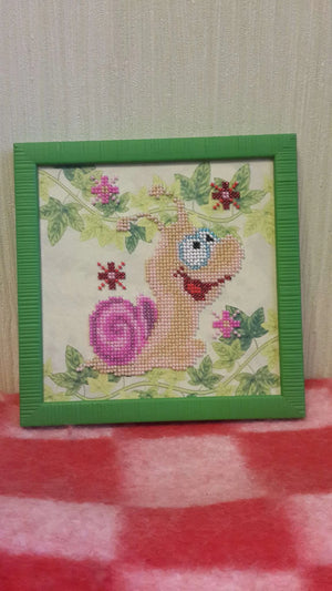 Bead Embroidery Kit Mini Bead embroidery kit Snail