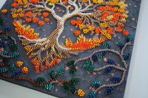 Bead Embroidery Kit Mid-sized bead embroidery kit Warm feelings