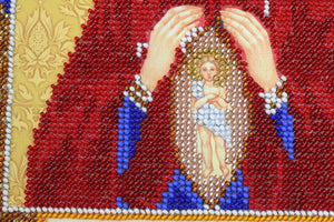 Bead Embroidery Kit Main Bead Embroidery Kit Icon of the Mother of God «Midwife»