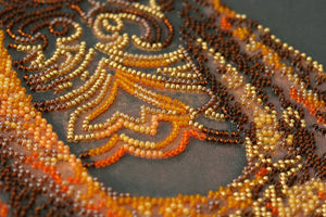Bead Embroidery Kit Main Bead Embroidery Kit Gold of the night