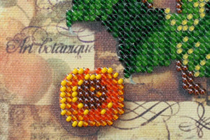 Bead Embroidery Kit Mini Bead embroidery kit Apricot branch
