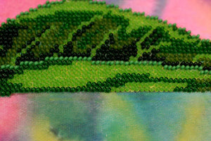 Bead Embroidery Kit Peony