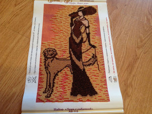 Bead Embroidery Kit The lady with the dog