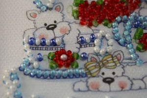 Magnets Bead Embroidery Kit Magnets Bead embroidery kit Funny puppy