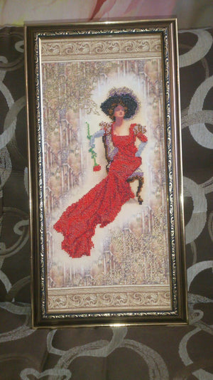 Bead Embroidery Kit Main Bead Embroidery Kit Lady Rose