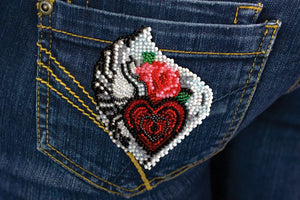 Bead Embroidery Kit On Clothes Decoration Secrets of the heart