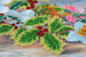 Bead Embroidery Kit Main Bead Embroidery Kit Christmas bouquet