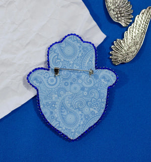 Brooch Embroidery Kit Decoration Hamsa Amulet (Decoration)