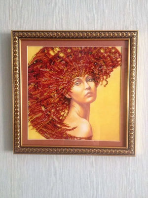 Bead Embroidery Kit Main Bead Embroidery Kit The Four Elements – Fire