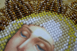 Bead Embroidery Kit Main Bead Embroidery Kit Icon of the Mother of God of «Tenderness»