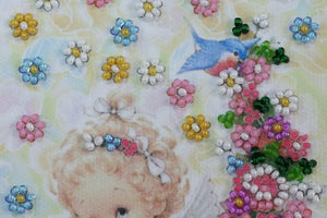 Postcards Bead Embroidery Kit Postcard Bead embroidery kit Present angel