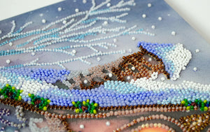 Bead Embroidery Kit Main Bead Embroidery Kit When winter blows cold