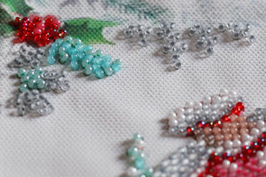 Bead Embroidery Kit Mini Bead embroidery kit Winter magic