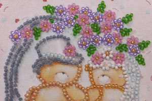 Postcards Bead Embroidery Kit Postcard bead embroidery kits Happy Wedding – 5