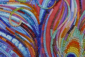 Bead Embroidery Kit Main Bead Embroidery Kit Magic feathers