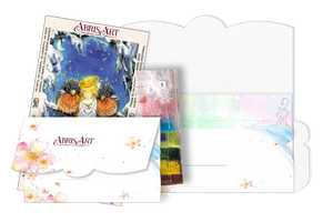 Postcards Bead Embroidery Kit Postcard-envelope for microbead embroidery Together warmer
