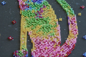 Bead Embroidery Kit Main Bead Embroidery Kit Kittens' purrings
