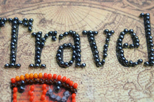 Postcards Bead Embroidery Kit Postcard Bead embroidery kit Around the world