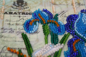 Bead Embroidery Kit Mini Bead embroidery kit Ultramarine